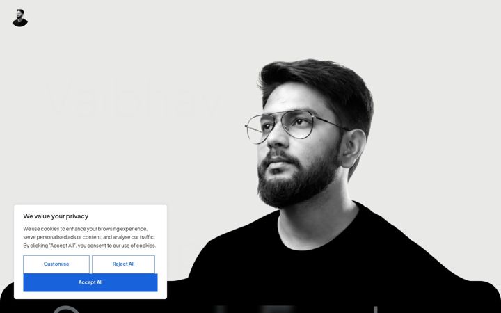 Screenshot of guptavaibhav.com