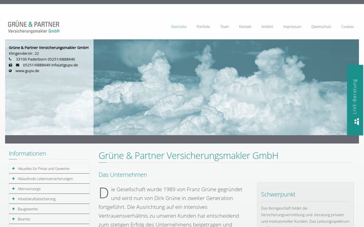 Screenshot of gupv.de