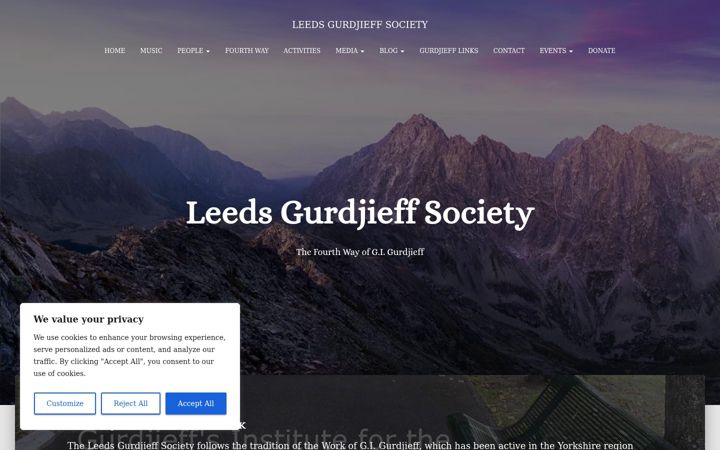 Screenshot of gurdjieff-leeds-society.com