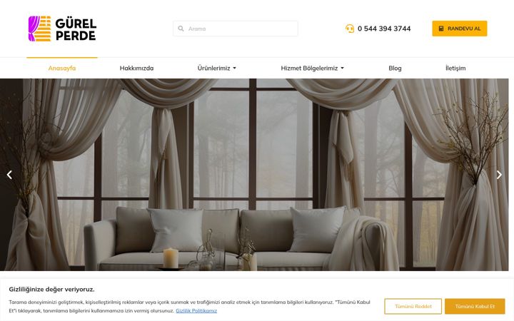 Screenshot of gurelperde.com
