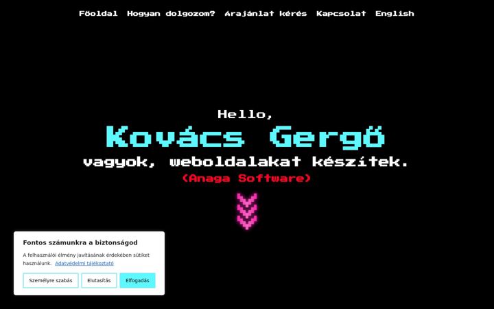 Screenshot of gurgely.hu