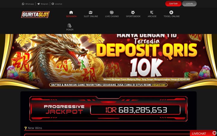 Screenshot of guritaslot.net