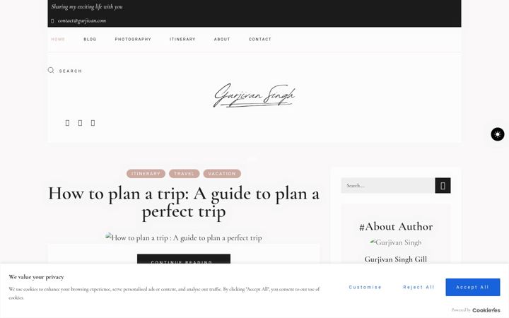 Screenshot of gurjivan.com