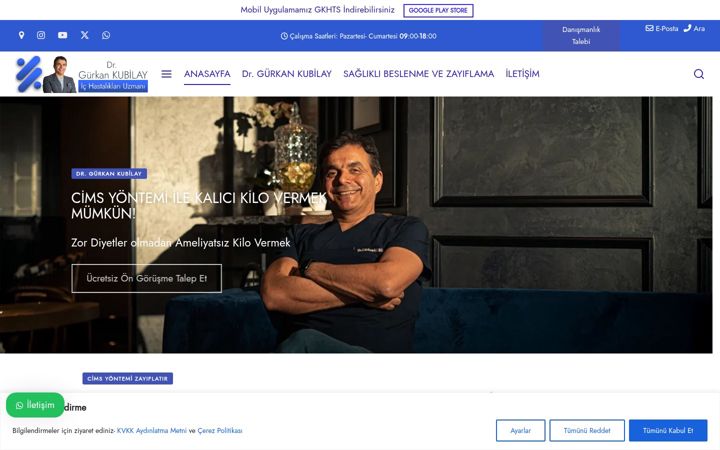 Screenshot of gurkankubilay.com