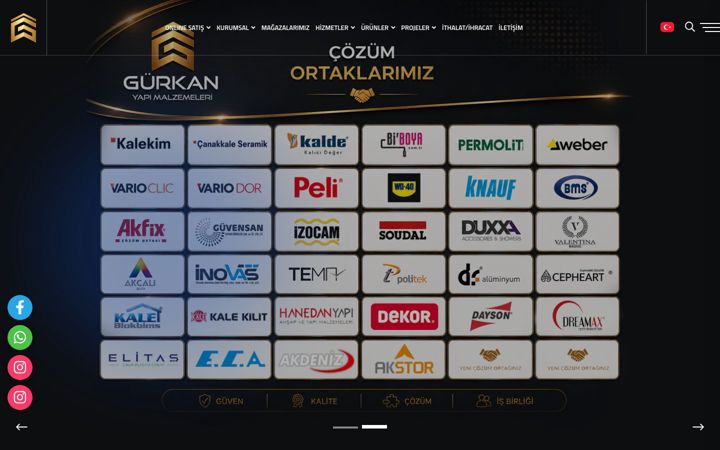 Screenshot of gurkanticaret.com.tr