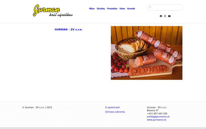 Screenshot of gurmanzv.sk