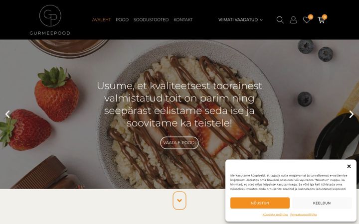 Screenshot of gurmeepood.ee