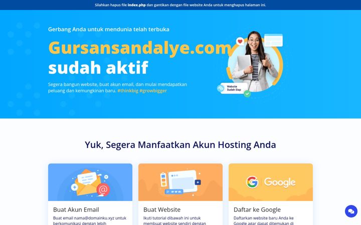 Screenshot ta' gursansandalye.com