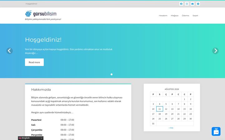 Screenshot ta' gursubilisim.com