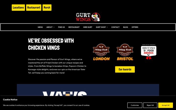 Screenshot of gurtwings.co.uk