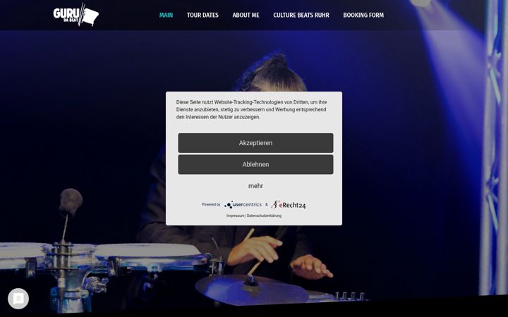 Screenshot of gurudabeat.com