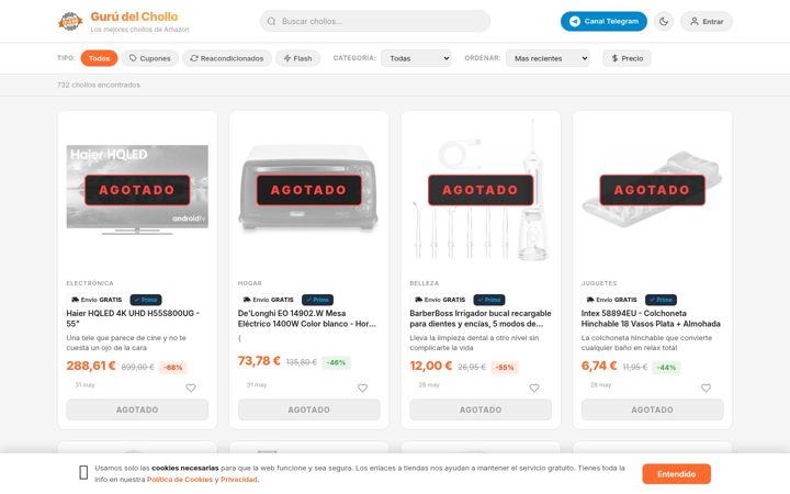 Screenshot of gurudelchollo.com