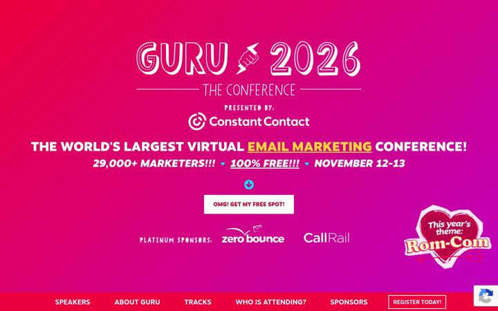 Screenshot of guruevents.com