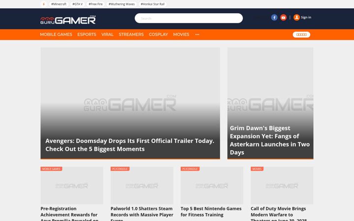 Screenshot von gurugamer.com