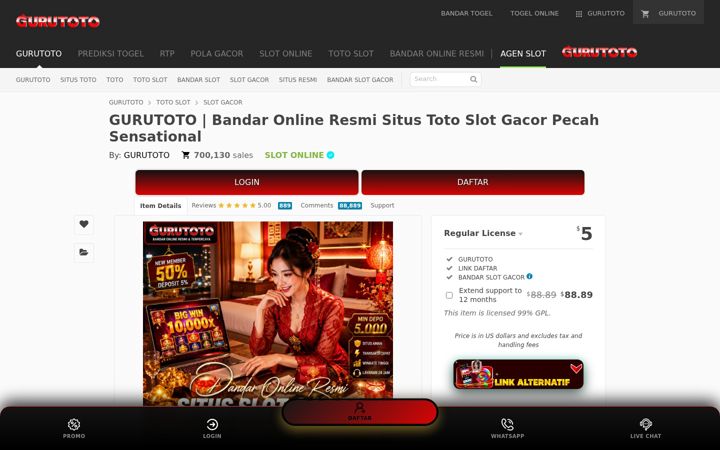 Screenshot of gurutoto.cn.com