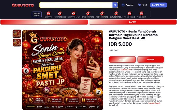 Screenshot of gurutoto.eu.com