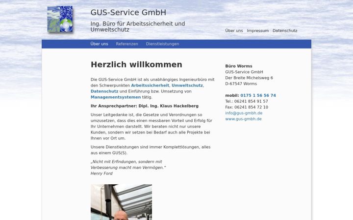 Screenshot of gus-gmbh.de