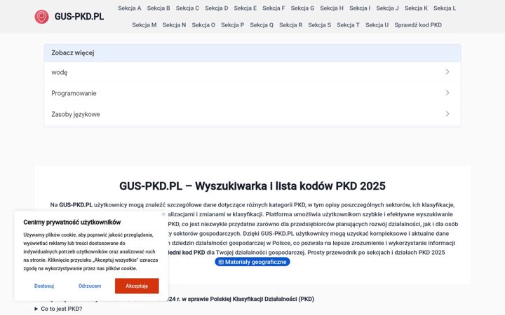Screenshot of gus-pkd.pl