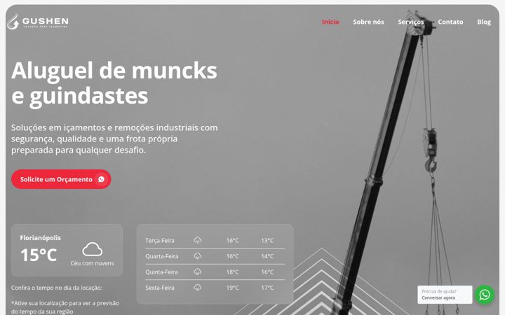 Screenshot of gushen.com.br