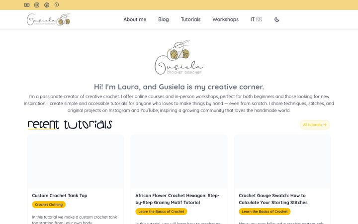 Screenshot of gusiela.com
