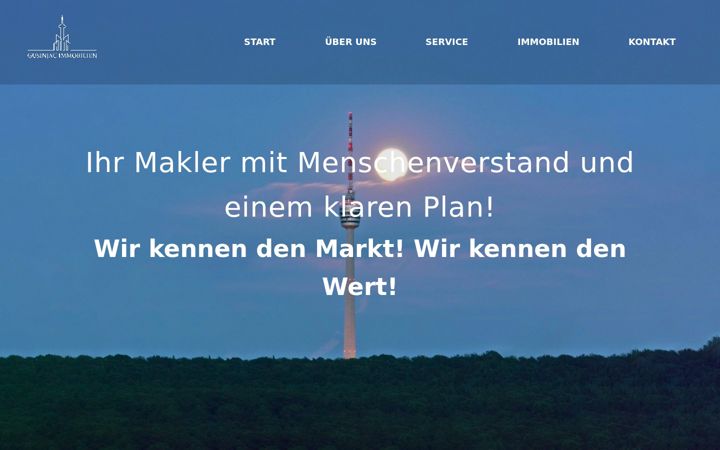 Screenshot of gusinjac-immobilien.de