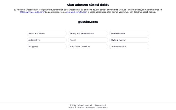 Screenshot of gussbo.com