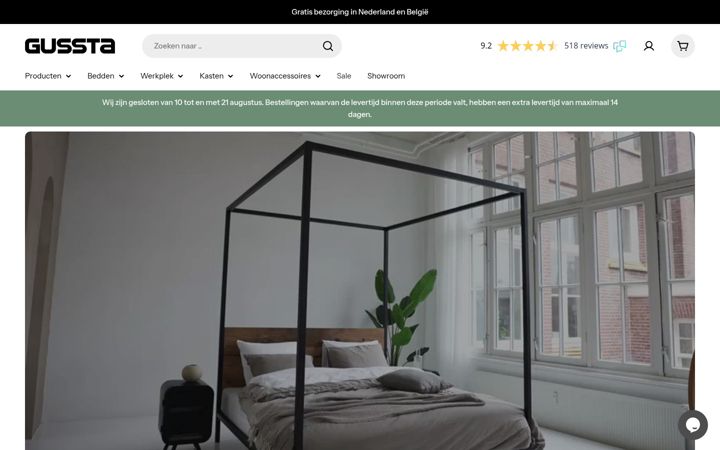 Screenshot of gussta.nl