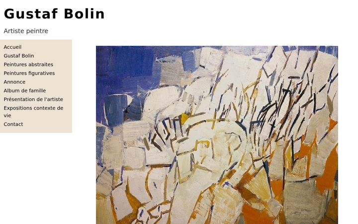 Screenshot of gustafbolin.com