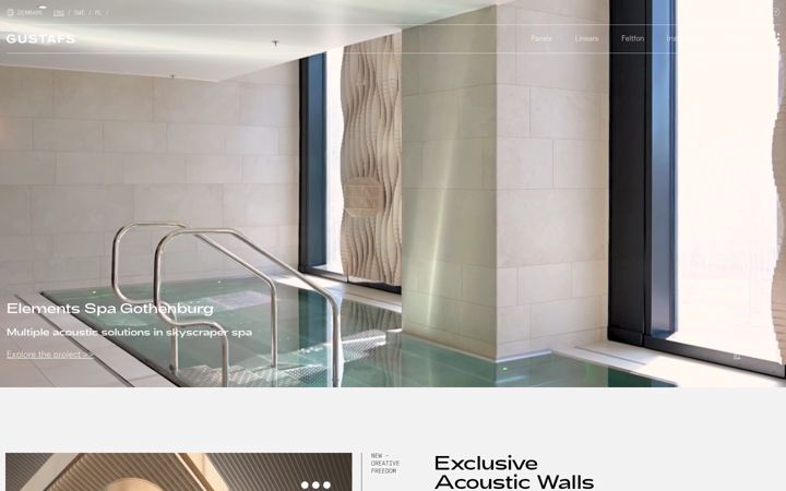 Screenshot of gustafs.com
