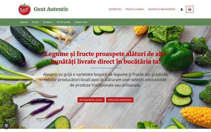 Screenshot of gustautentic.ro