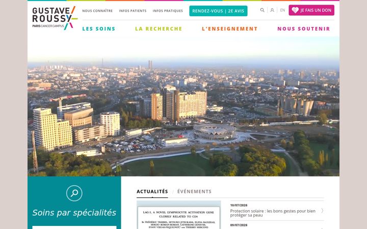 Screenshot of gustaveroussy.fr