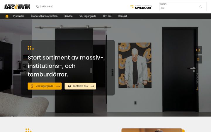 Screenshot of gustavkarlssons.se