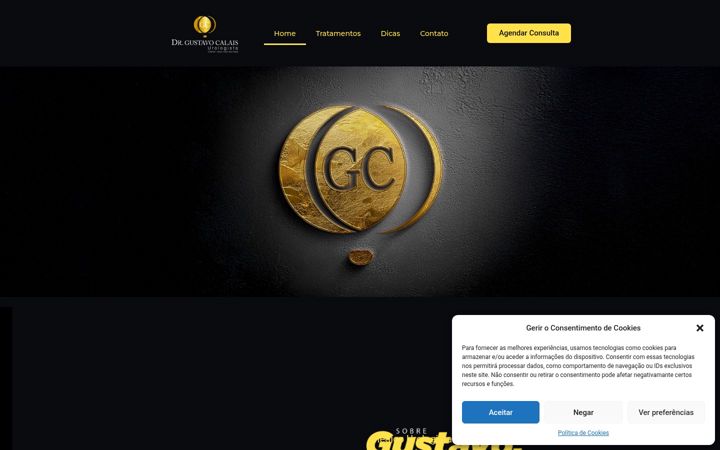 Screenshot of gustavocalais.com.br