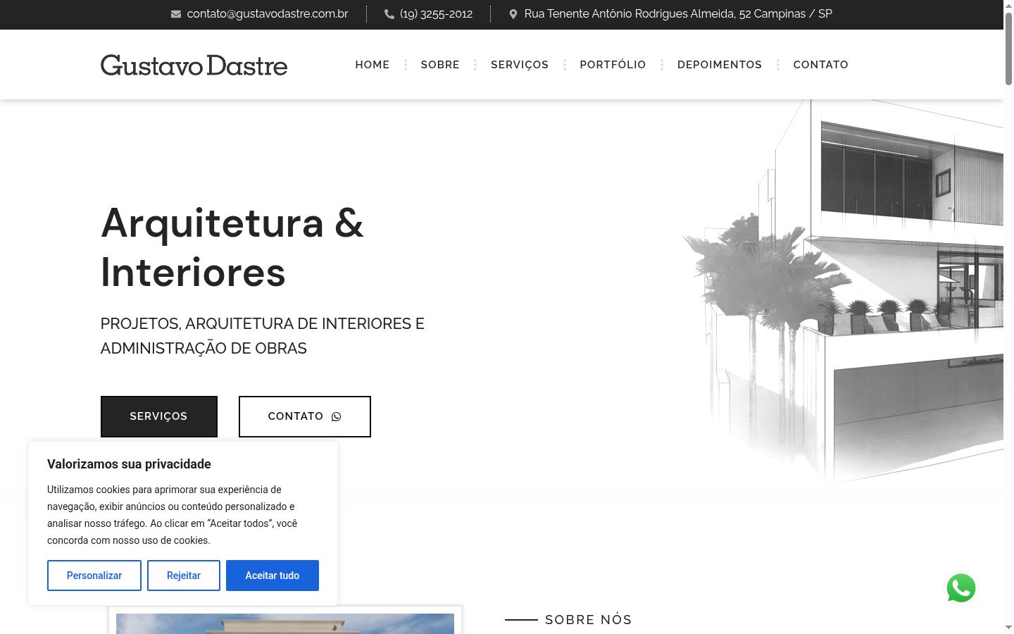 Captura de pantalla del banner de consentimiento mostrado antes de cualquier interacción