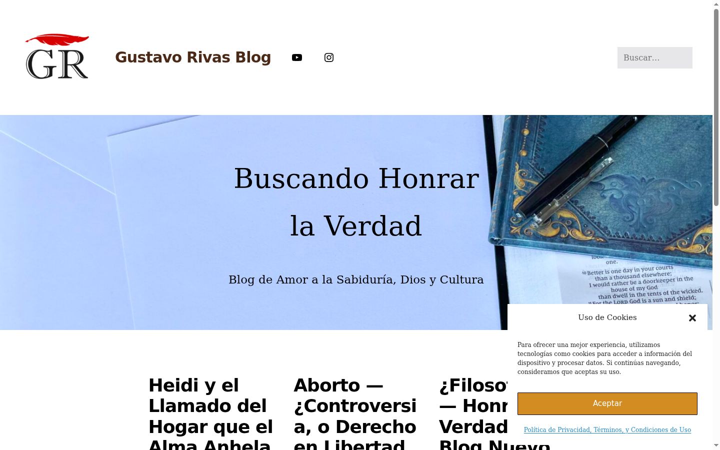 Captura de ecrã do banner de consentimento apresentado antes de qualquer interação