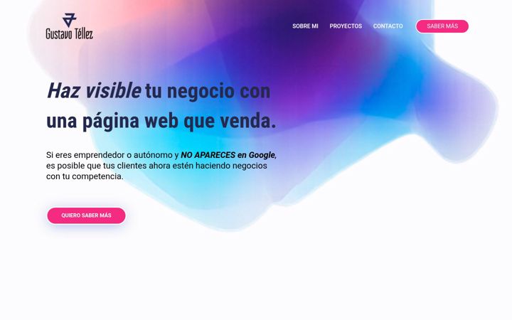 Screenshot of gustavotellez.com