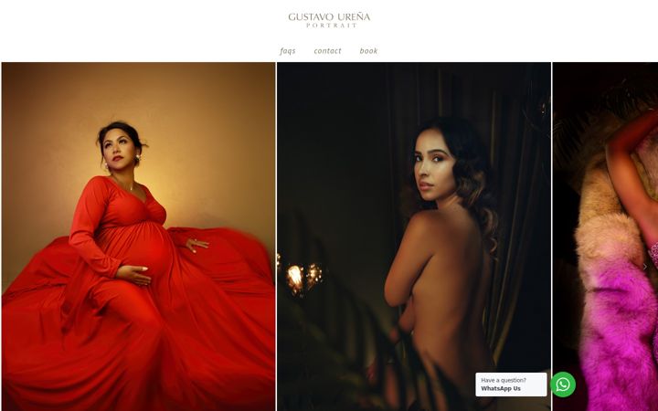 Screenshot of gustavourena.com