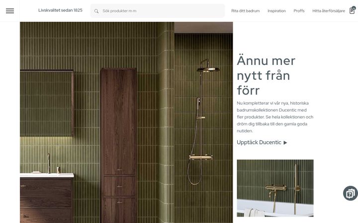 Screenshot of gustavsberg.com