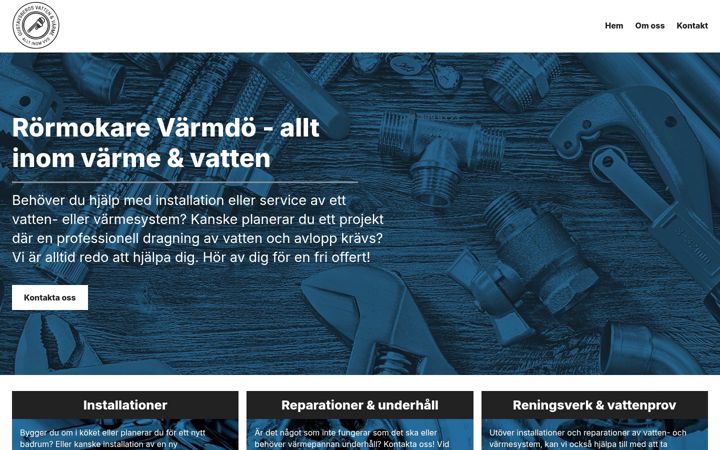 Screenshot of gustavsbergsvattenochvarme.com