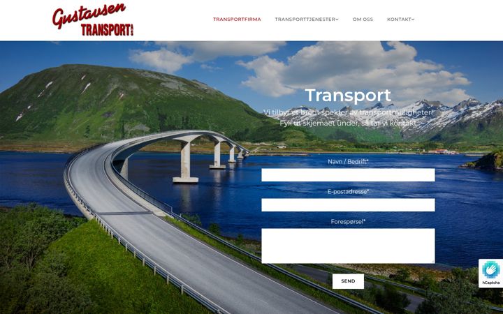 Screenshot of gustavsentransport.no