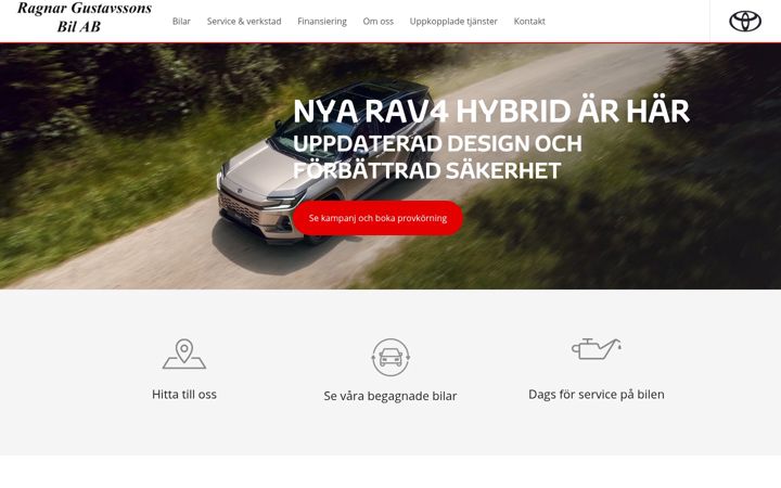 Screenshot of gustavssonsbil.se