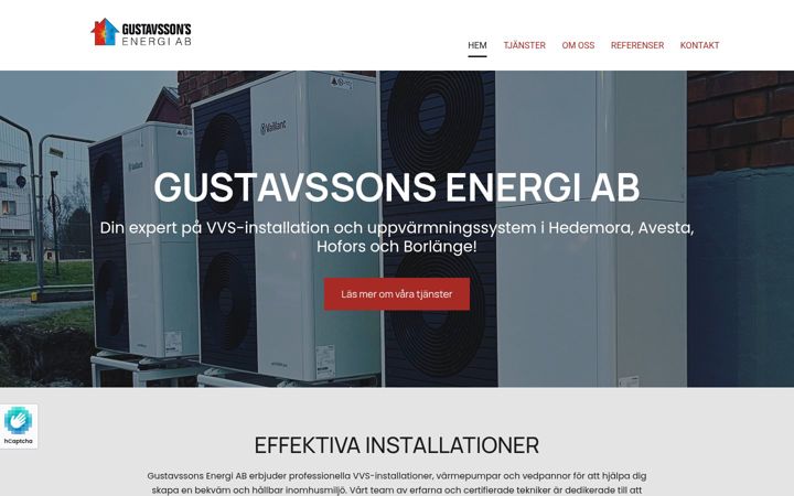 Screenshot of gustavssonsenergi.se