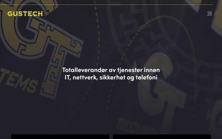 Screenshot of gustech.no