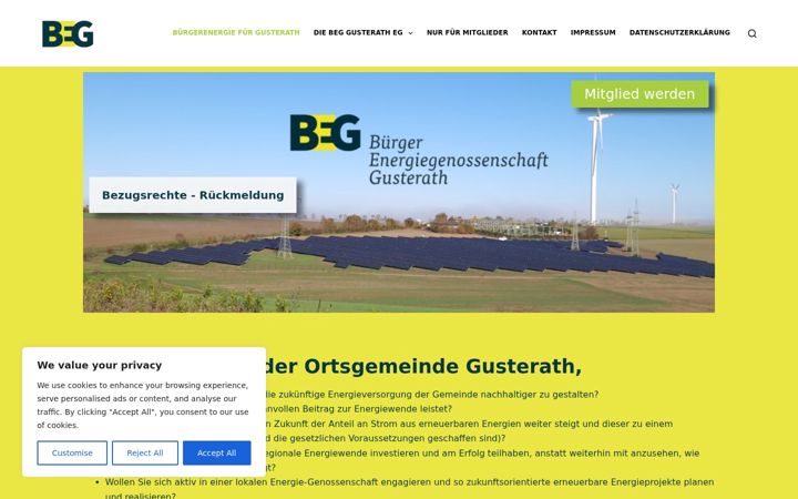Screenshot of gusterath-beg.de