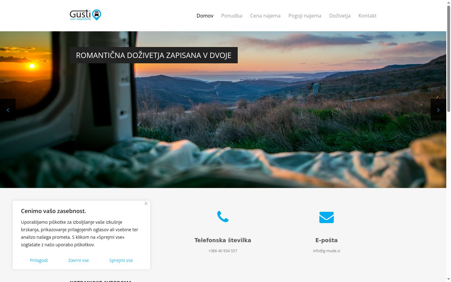 Screenshot des Einwilligungsbanners vor jeglicher Interaktion