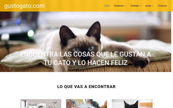 Screenshot of gustogato.com
