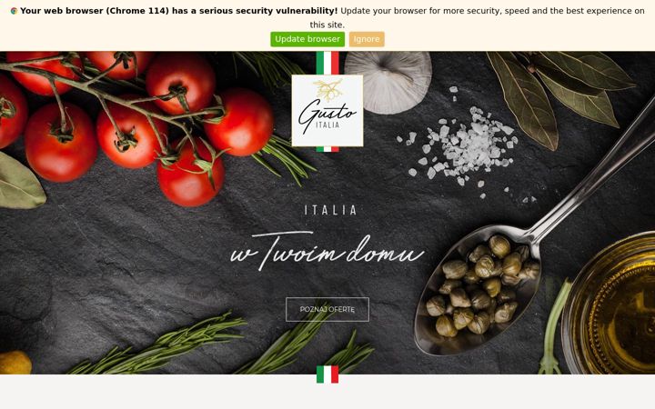 Screenshot of gustoitalia.pl