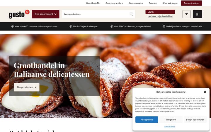 Screenshot of gustonl.nl
