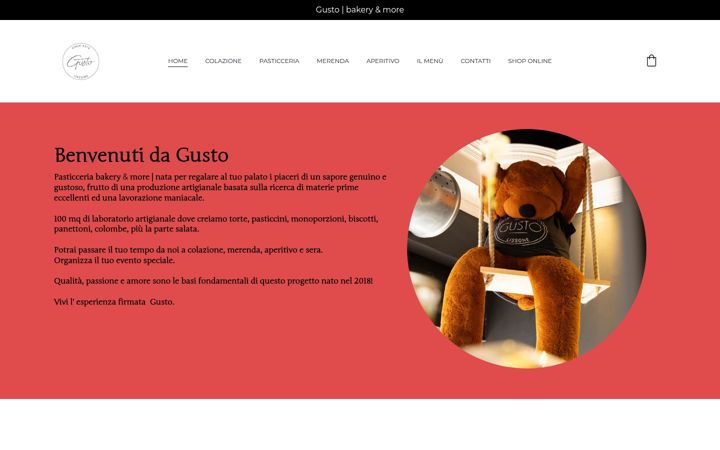 Screenshot of gustoofficial.it