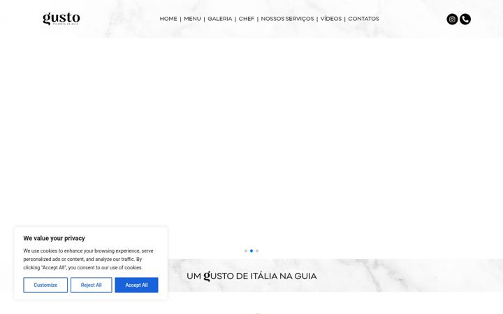 Screenshot of gustopizzeria.pt